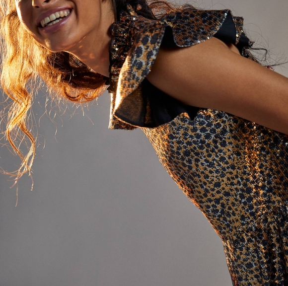 Anthropologie Joella Sequined Mini Dress - Picture 5 of 8